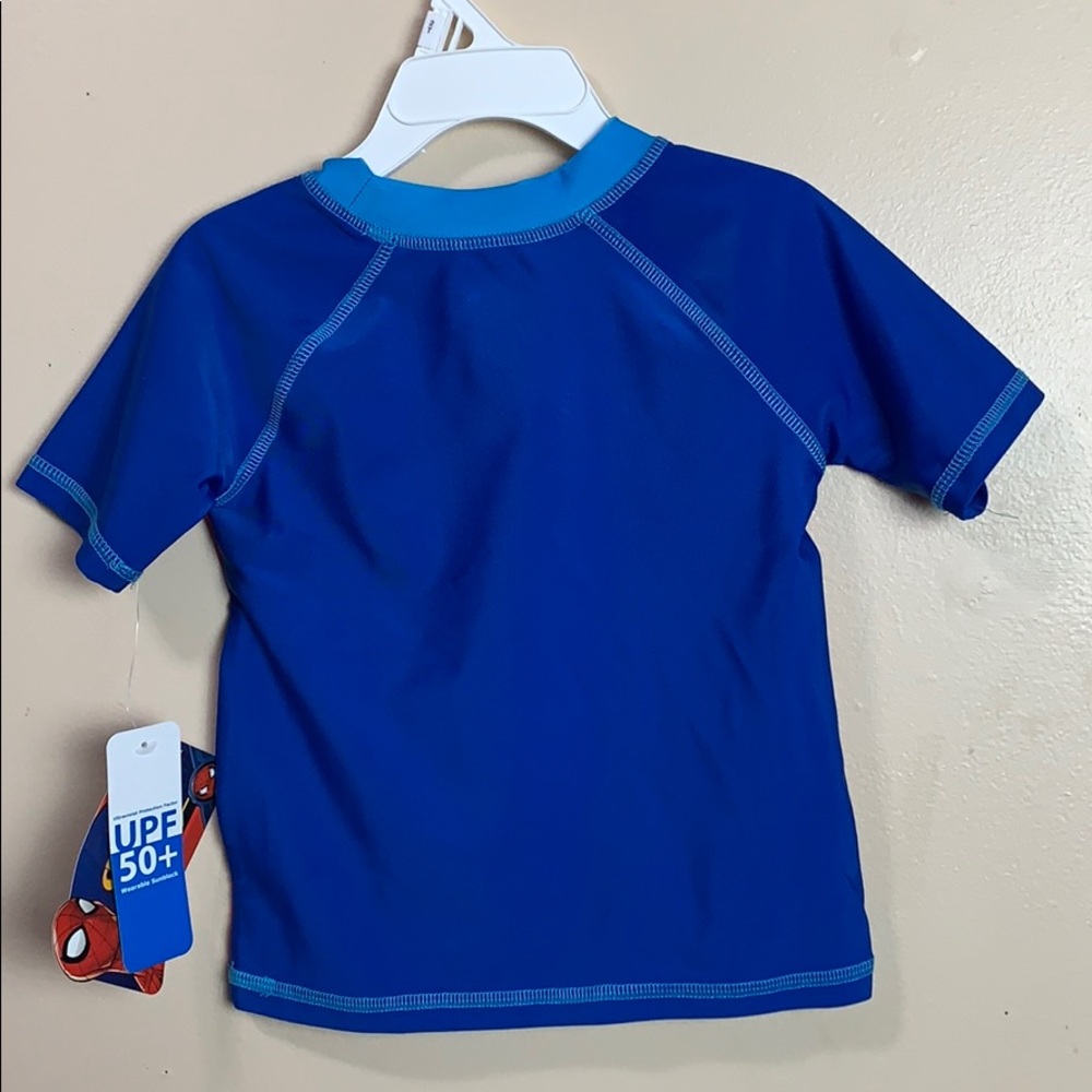Marvel Spider-Man Blue & Red Raglan Rashguard Set - Picture 6 of 9